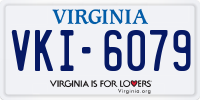 VA license plate VKI6079