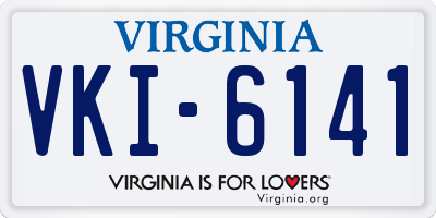 VA license plate VKI6141