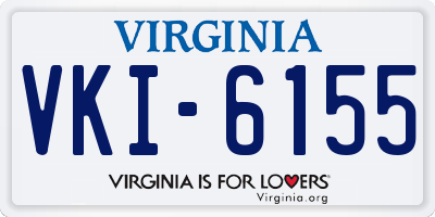 VA license plate VKI6155