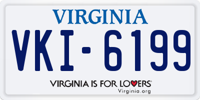 VA license plate VKI6199