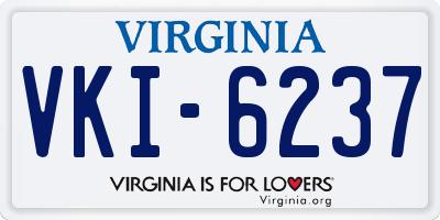 VA license plate VKI6237