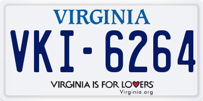 VA license plate VKI6264