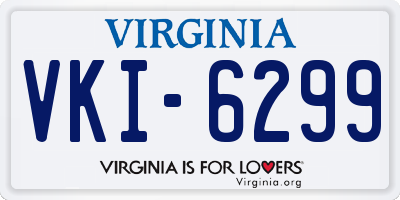 VA license plate VKI6299