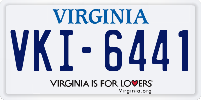 VA license plate VKI6441