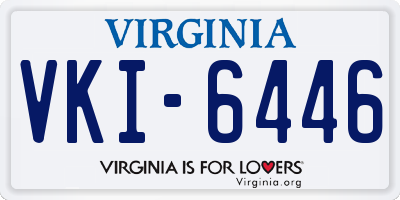 VA license plate VKI6446
