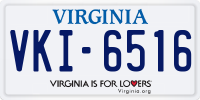 VA license plate VKI6516
