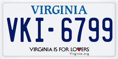 VA license plate VKI6799