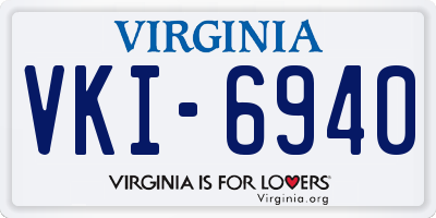 VA license plate VKI6940