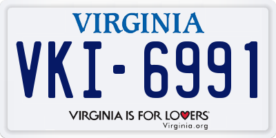 VA license plate VKI6991