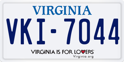 VA license plate VKI7044
