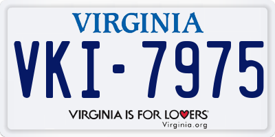 VA license plate VKI7975