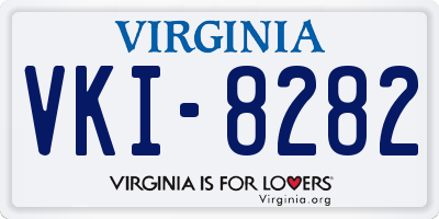 VA license plate VKI8282