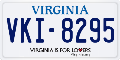 VA license plate VKI8295