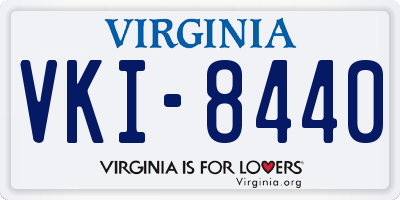 VA license plate VKI8440