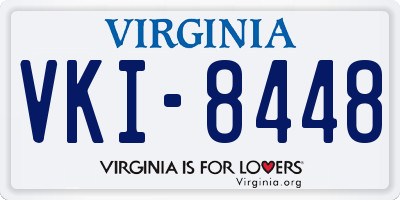 VA license plate VKI8448