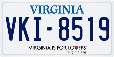 VA license plate VKI8519