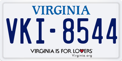 VA license plate VKI8544