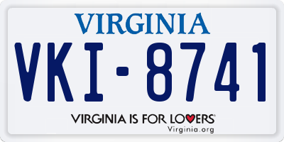 VA license plate VKI8741