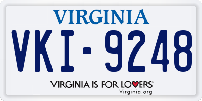 VA license plate VKI9248