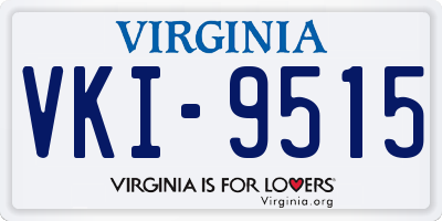 VA license plate VKI9515