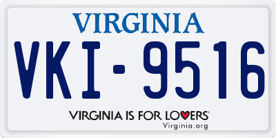 VA license plate VKI9516