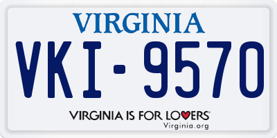 VA license plate VKI9570