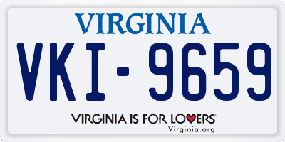 VA license plate VKI9659