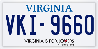 VA license plate VKI9660