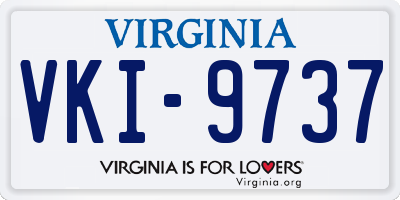 VA license plate VKI9737