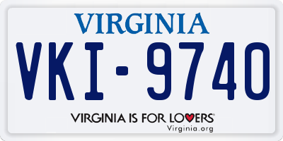 VA license plate VKI9740