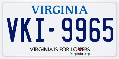 VA license plate VKI9965