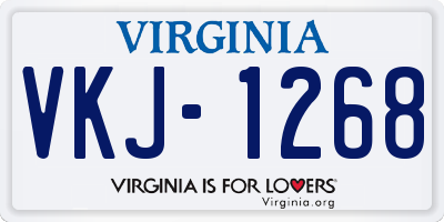 VA license plate VKJ1268