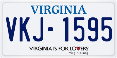 VA license plate VKJ1595