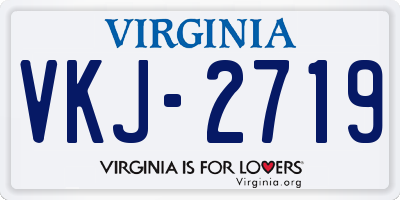 VA license plate VKJ2719
