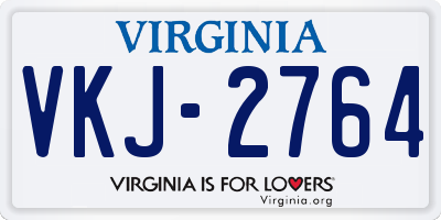 VA license plate VKJ2764