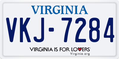 VA license plate VKJ7284