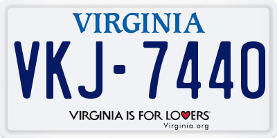 VA license plate VKJ7440