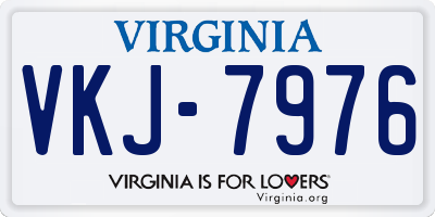 VA license plate VKJ7976