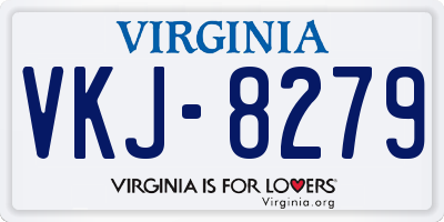 VA license plate VKJ8279