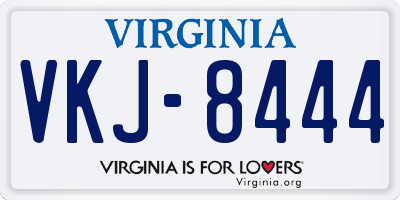 VA license plate VKJ8444