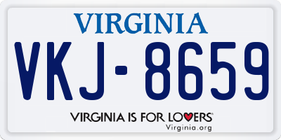 VA license plate VKJ8659