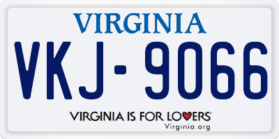 VA license plate VKJ9066