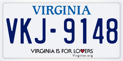 VA license plate VKJ9148