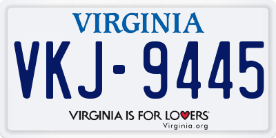 VA license plate VKJ9445