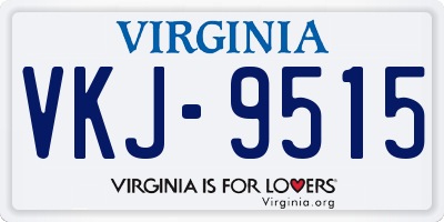 VA license plate VKJ9515