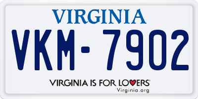 VA license plate VKM7902