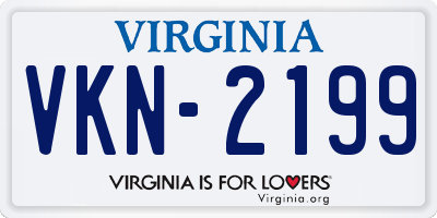 VA license plate VKN2199