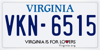 VA license plate VKN6515