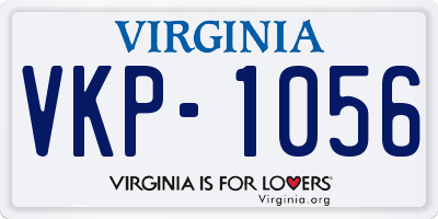 VA license plate VKP1056
