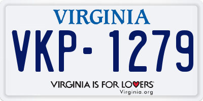 VA license plate VKP1279